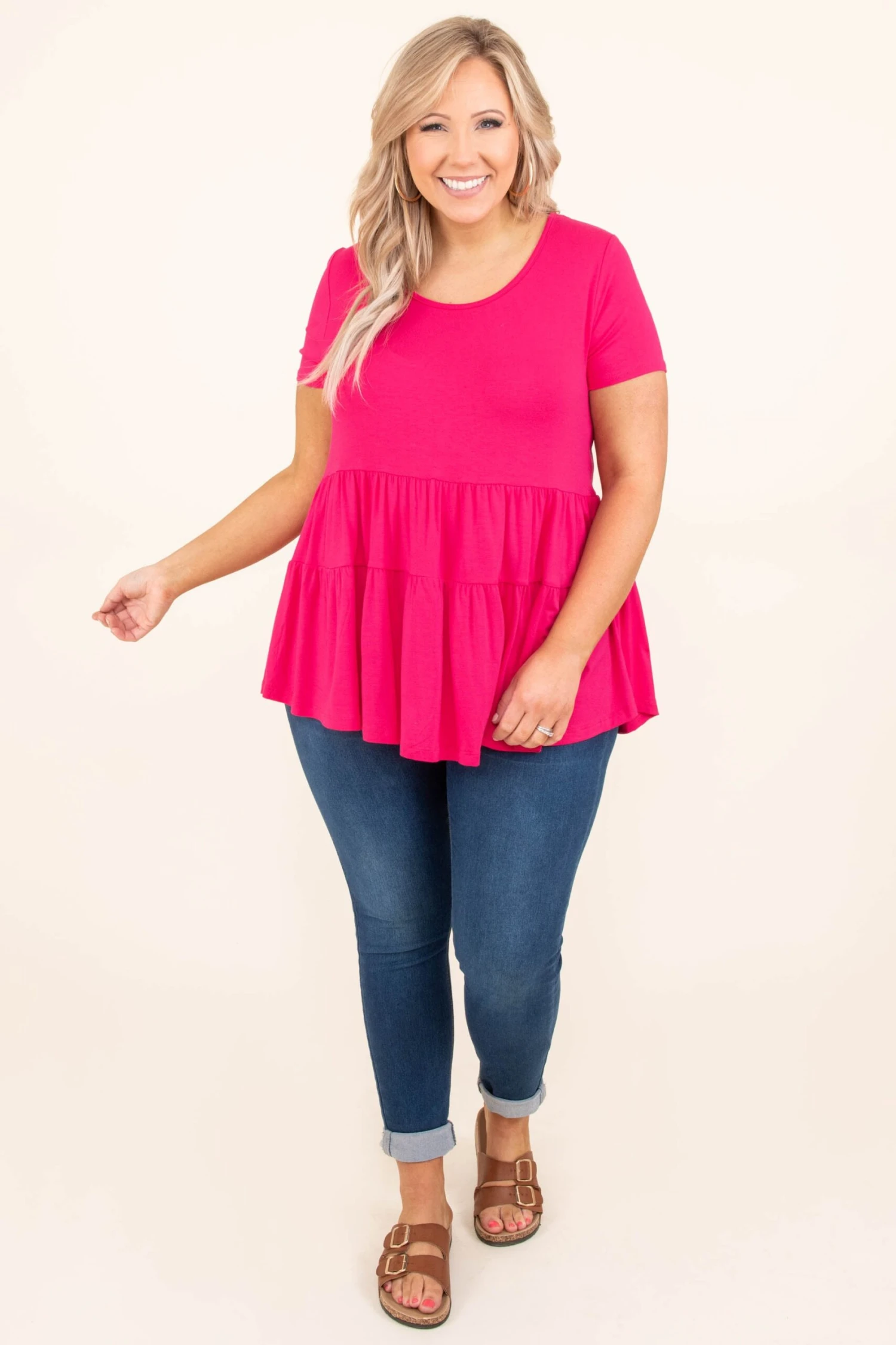 Pacific Coast Party Top, Fuchsia 6 Pacific Coast Party Top, Fuchsia - Image 4