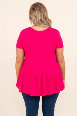 Pacific Coast Party Top, Fuchsia 14 Pacific Coast Party Top, Fuchsia -Chic Soul Store PacificCoastPartyTop Fuchsia 6960