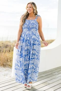 Packing My Bags Jumpsuit, Blue