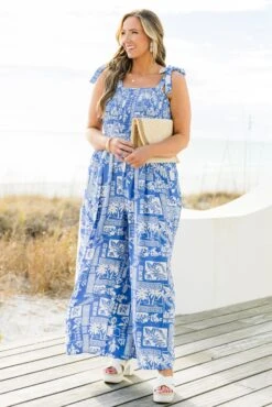 Packing My Bags Jumpsuit, Blue -Chic Soul Store PackingMyBagsJumpsuit Blue 6