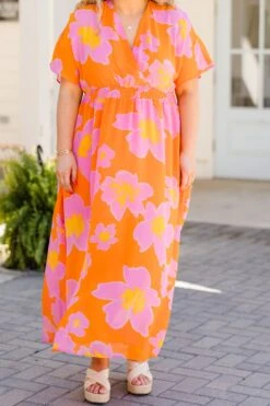 Pages Of Life Dress, Orange 14 Pages Of Life Dress, Orange -Chic Soul Store PagesOfLifeDress Orange 3