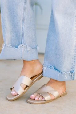 Palm Shores Sandals, Gold