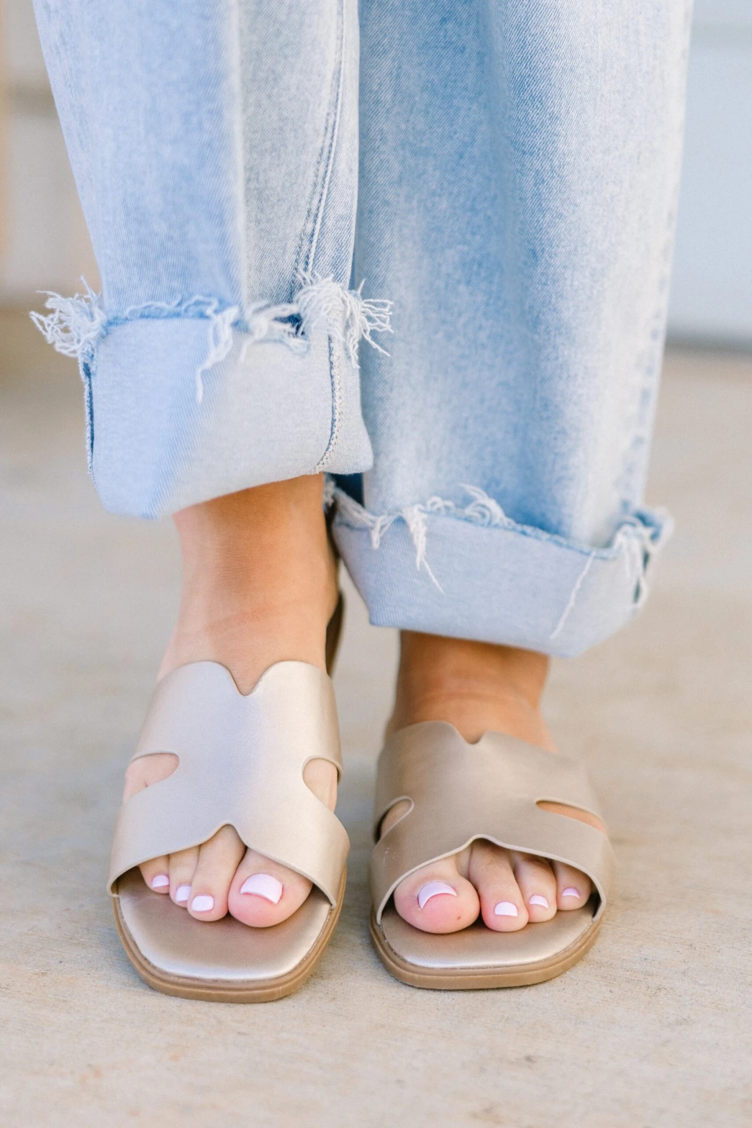 Palm Shores Sandals, Gold 4 Palm Shores Sandals, Gold - Image 2