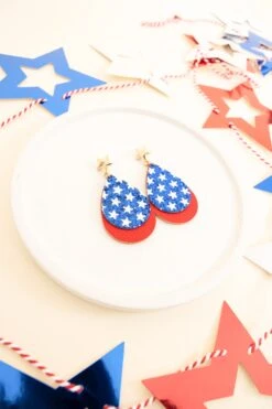 Parade Season Earrings, Blue 8 Parade Season Earrings, Blue -Chic Soul Store ParadeSeasonEarrings Blue 5