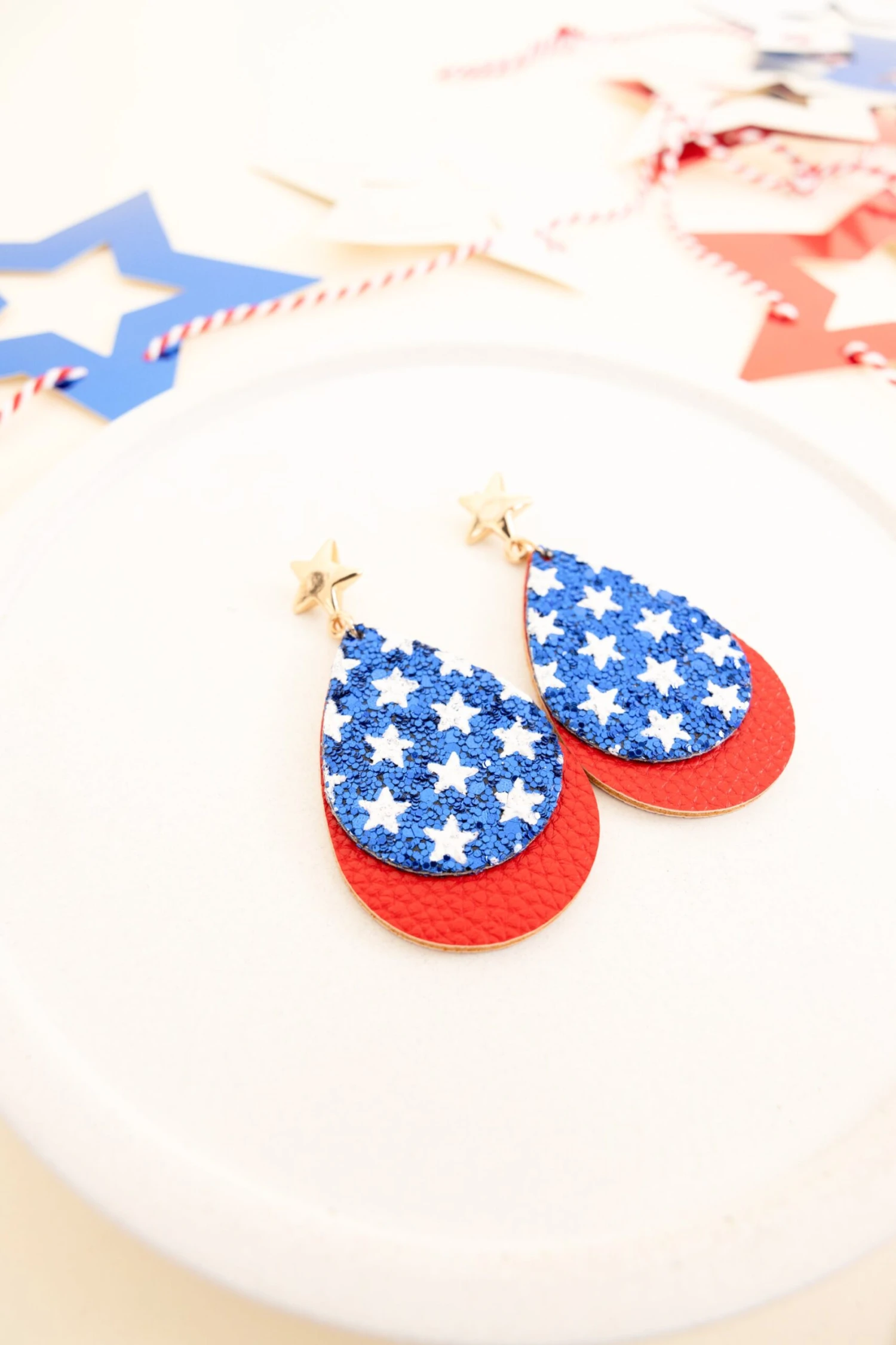 Parade Season Earrings, Blue 3 Parade Season Earrings, Blue