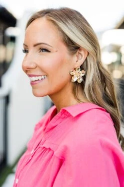 Paradise Breeze Earrings, Gold -Chic Soul Store ParadiseBreezeEarrings Gold 3