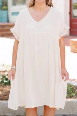 Parlor Strolling Dress, Ivory -Chic Soul Store ParlorStrollingDress Ivory 2