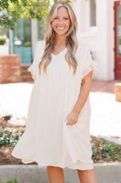 Parlor Strolling Dress, Ivory