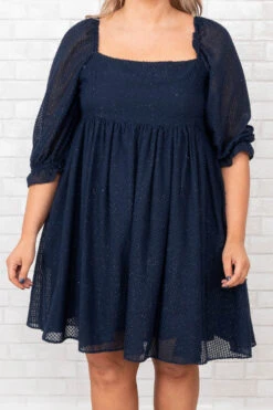 Party And Play Dress, Navy -Chic Soul Store PartyAndPlayDress Navy 9963