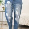 Passing Notes Jeans, Medium Wash