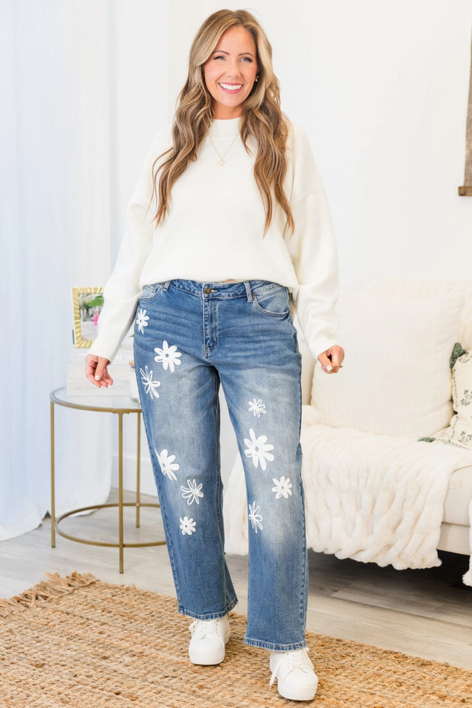 Passing Notes Jeans, Medium Wash 6 Passing Notes Jeans, Medium Wash - Image 4