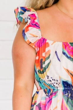 Passport To Paradise Dress, Fuchsia -Chic Soul Store PassportToParadiseDress Fuchsia 4