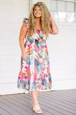 Passport To Paradise Dress, Fuchsia -Chic Soul Store PassportToParadiseDress Fuchsia 6