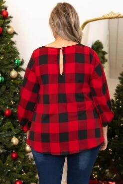 Patience My Love Blouse, Red -Chic Soul Store PatienceMyLoveBlouse Red 7137