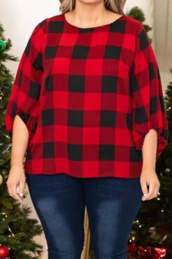 Patience My Love Blouse, Red -Chic Soul Store PatienceMyLoveBlouse Red 7138