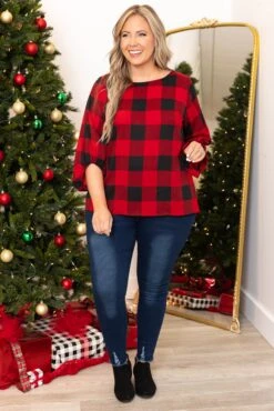 Patience My Love Blouse, Red -Chic Soul Store PatienceMyLoveBlouse Red 7140