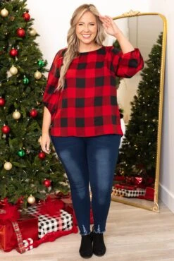 Patience My Love Blouse, Red -Chic Soul Store PatienceMyLoveBlouse Red 7141