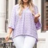 Peaceful Beauty Top, Lavender -Chic Soul Store PeacefulBeautyTop Lavender 0109
