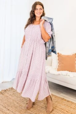 Peaceful Serenity Dress, Lavender -Chic Soul Store PeacefulSerenityDress Lavender 7