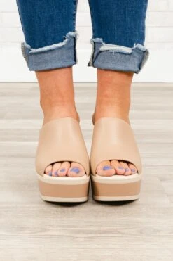Peek-A-Boo Clogs, Nude -Chic Soul Store Peek A BooClogs Nude