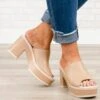Peek-A-Boo Clogs, Nude -Chic Soul Store Peek A BooClogs Nude 4
