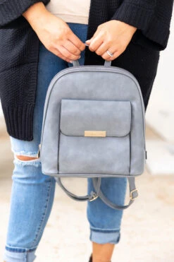 Perfectly Packed Backpack, Grey -Chic Soul Store PerfectlyPackedBackpack Grey 1003