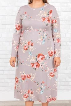 Phases And Stages Dress, Taupe -Chic Soul Store PhasesAndStagesDress Taupe 9520