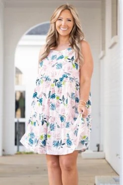 Phone Whispers Dress, Mauve