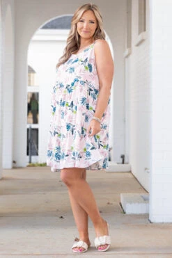 Phone Whispers Dress, Mauve -Chic Soul Store PhoneWhispersDress Mauve 1506