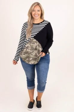 Pick The Mood Top, Mossy Green -Chic Soul Store PickTheMoodTop MossyGreen 9893