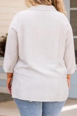 Pictured Together Top, Gray -Chic Soul Store PicturedTogetherTop Gray