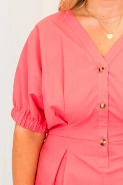 Play It Cool Romper, Pink 13 Play It Cool Romper, Pink -Chic Soul Store PlayItCoolRomper Pink 2