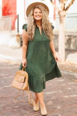 Play Time Dress, Olive -Chic Soul Store PlayTimeDress Olive 6