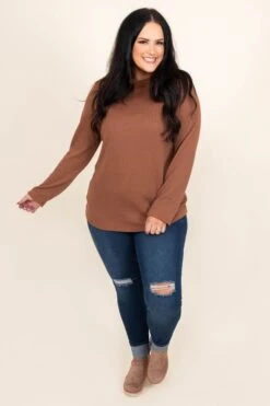 Pleasant Memories Sweater, Mocha -Chic Soul Store PleasantMemoriesSweater Mocha 4