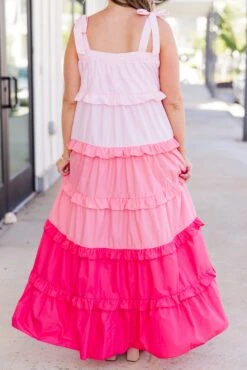 Pocket Full Of Roses Maxi Dress, Pink Multi -Chic Soul Store Pocket Full of Roses Maxi Dress Pink Multi 1