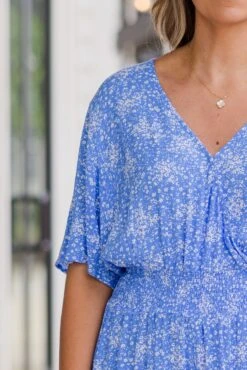 Porch Swing At Sunset Romper, Blue -Chic Soul Store PorchSwingAtSunsetRomper Blue 2 2