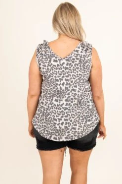 Postcard Perfection Tank, Gray 12 Postcard Perfection Tank, Gray -Chic Soul Store PostcardPerfectionTank Gray 9177