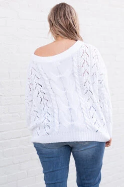 Powerful Thing Sweater, White 12 Powerful Thing Sweater, White -Chic Soul Store PowerfulThingSweater White 1948