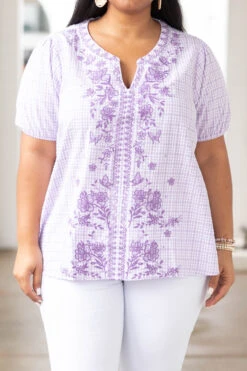 Prairie Girl Top, Lavender 11 Prairie Girl Top, Lavender -Chic Soul Store PrairieGirlTop Lavender 9479