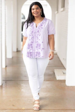 Prairie Girl Top, Lavender 10 Prairie Girl Top, Lavender -Chic Soul Store PrairieGirlTop Lavender 9482
