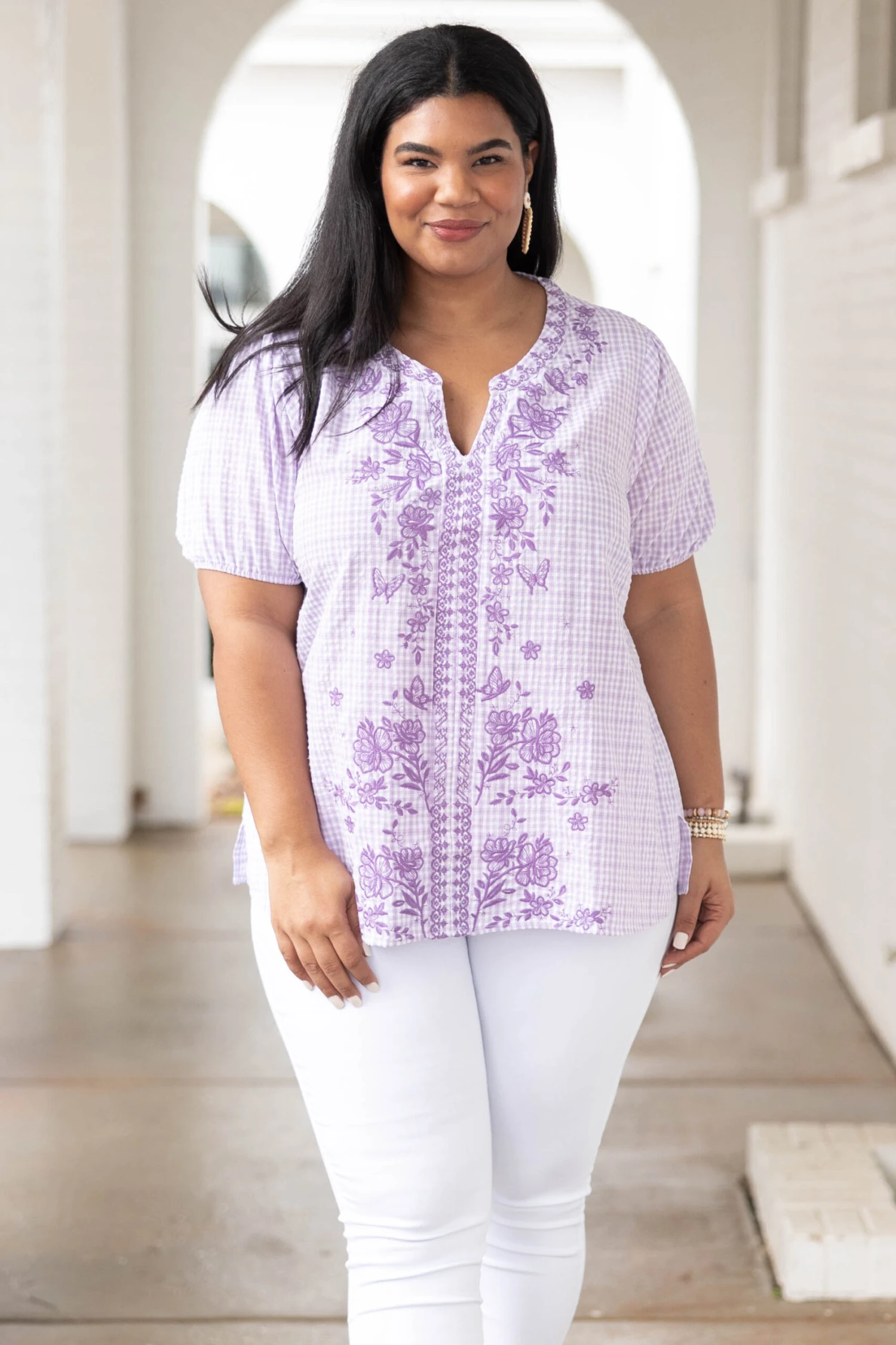 Prairie Girl Top, Lavender 3 Prairie Girl Top, Lavender
