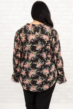 Precious Secrets Top, Black -Chic Soul Store PreciousSecretsTop Black 9908