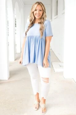 Princess And Punks Top, Spring Blue -Chic Soul Store PrincessAndPunksTop SpringBlue 5