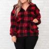 Promise Me This Jacket, Red Black -Chic Soul Store PromiseMeThisJacket RedBlack 9437