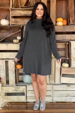Promise Of Forever Dress, Charcoal -Chic Soul Store PromiseOfForeverDress Charcoal