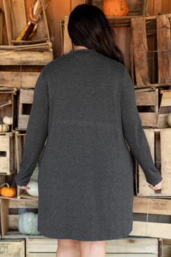 Promise Of Forever Dress, Charcoal -Chic Soul Store PromiseOfForeverDress Charcoal 6865