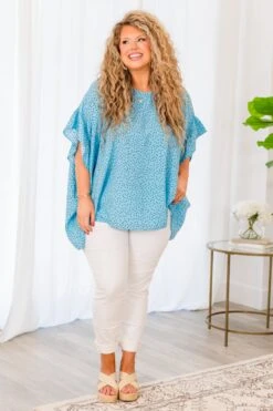 Pulling Away Top, Electric Blue 11 Pulling Away Top, Electric Blue -Chic Soul Store Pulling Away Top Electric Blue 5