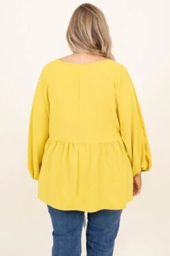 Queen For A Day Top, Gold Kiwi -Chic Soul Store QueenForADayTop GoldKiwi 0006