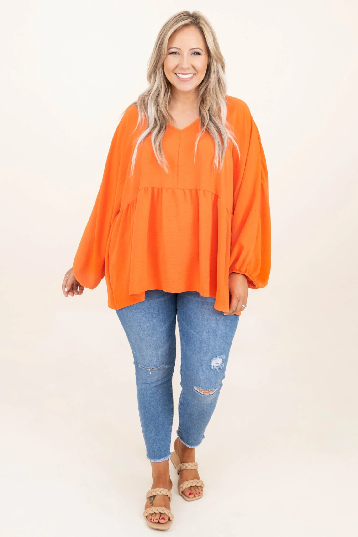 Queen For A Day Top, Orange 4 Queen For A Day Top, Orange - Image 2