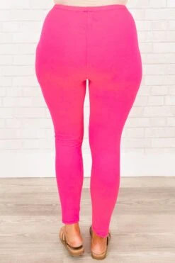 Quick With It Leggings, Neon Pink 13 Quick With It Leggings, Neon Pink -Chic Soul Store QuickWithItLeggings NeonPink 1